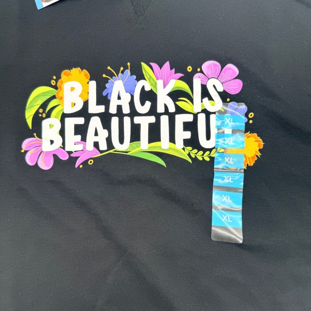 Feeling Proud x SheMeetsCity Black Is Beautiful Floral Sweatshirt XL New - Picture 2 of 4